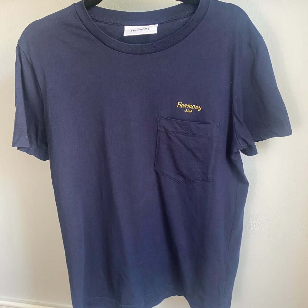 HARMONY BRAND EMBROIDERED SHORT SLEEVE T SHIRT